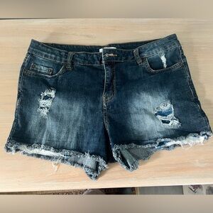- Denim Stretch Shorts